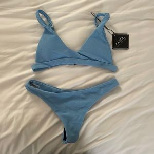 Zaful light blue bikini